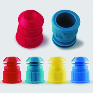 LLG Test Tube Stoppers, Yellow, for 15-16 mm Ø, Pack of 100