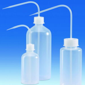 VITLAB Wash-Bottle 500 ml, PP, GL 45 High Shoulder with Wash Top