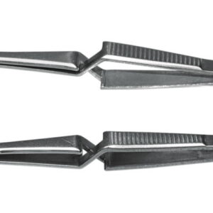 LLG Forceps for Cover Slips, Self-Locking, 105 mm, Straight, Stainless Steel 4301