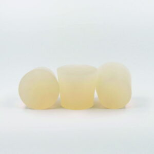 Deutsch & Neumann Silicone Stopper 56 x 65 x 45 mm with 1 Hole à 11 mm According to DIN 12871 (VMQ) Transparent
