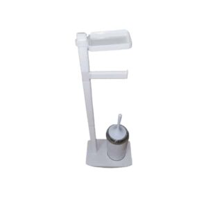 Toilet Brush Set Freestanding (White)