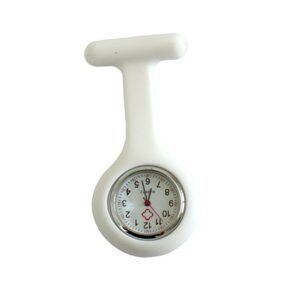 Lapel Nurse watch (White Silica Gel)