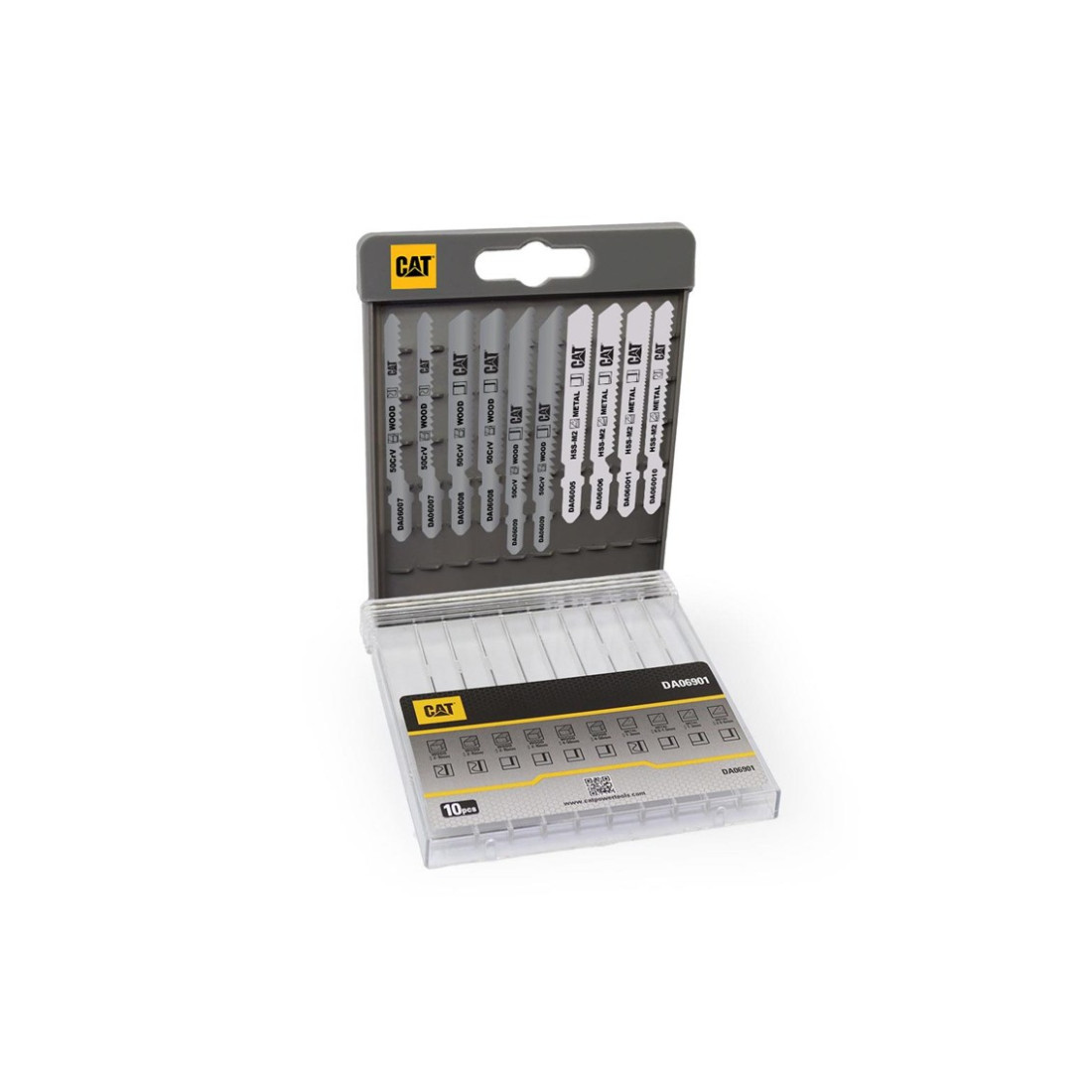 Cat 10Pcs Jigsaw Blades (Wood And Metal Basic)