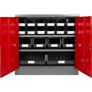 Red Door – Linbin ® Storage Bin Half Size Cabinet Kit