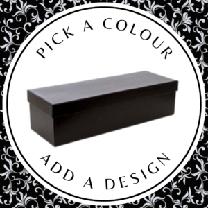 Design Wine Box – Black Kraft 405 x 102 x 100mm