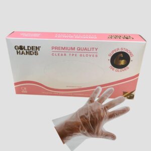 Golden Hands Tpe Gloves Clear