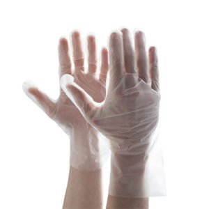 TPE Gloves Clear & Blue – Golden Hands 200’s