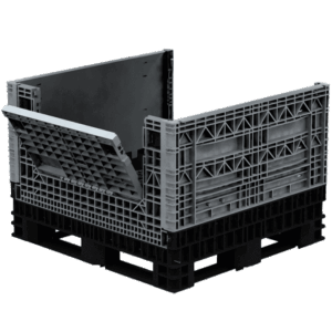Collapsible Bin 34″ Two Drop Doors – 1140 X 1220 X 865H