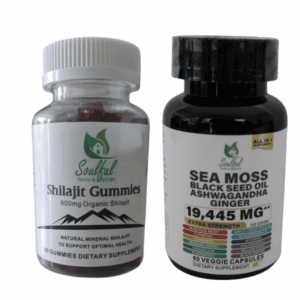 Sea Moss Allin1 supplement & Shilajit Gummies (60 veggie capsules/Gummies)