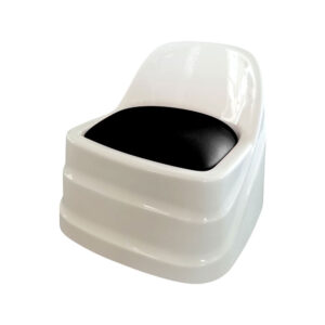 Pedi Therapist Stool - Black & White