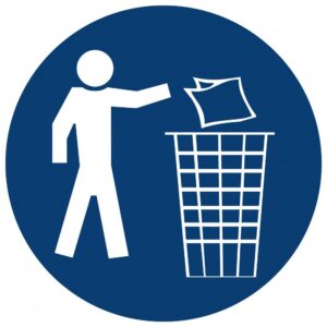 Storage bin, PP, size 2/L, blue 100x215/185x75mm